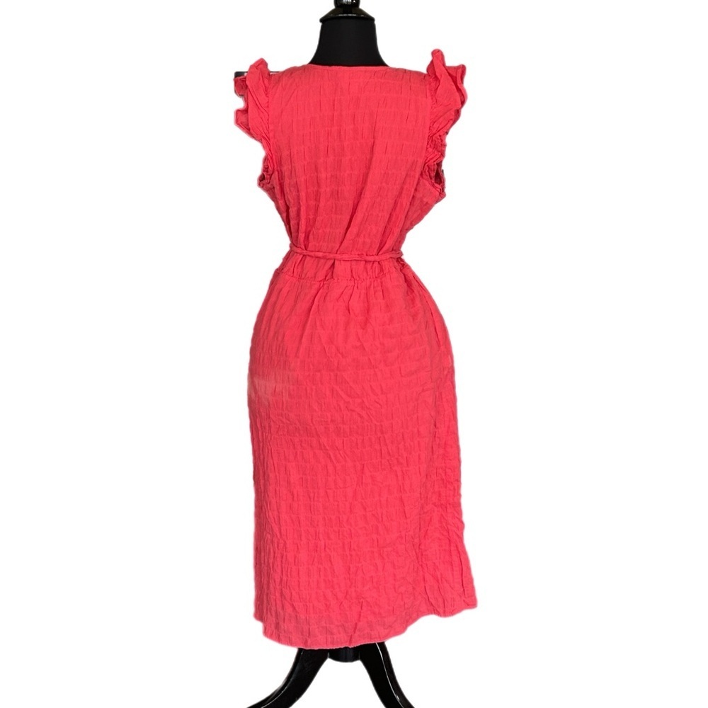 a new day Girls' Coral Red Wrap Dress with Tie Waist - Picture 9 of 9